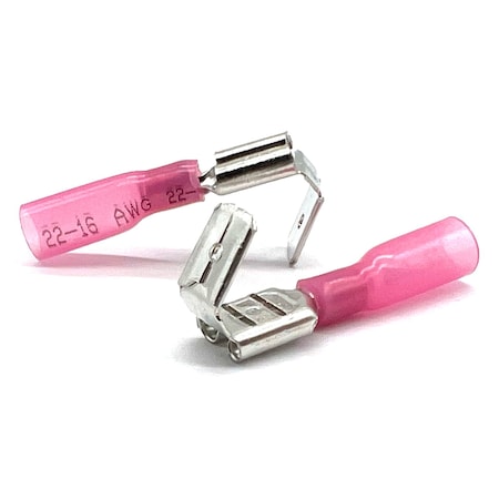 Boltsandnuts.Com Butt Splice Wire Connector, 16 AWG Max, Red, 600 V, 50 PK EL-2216-PIGGYBACK-HSR-50